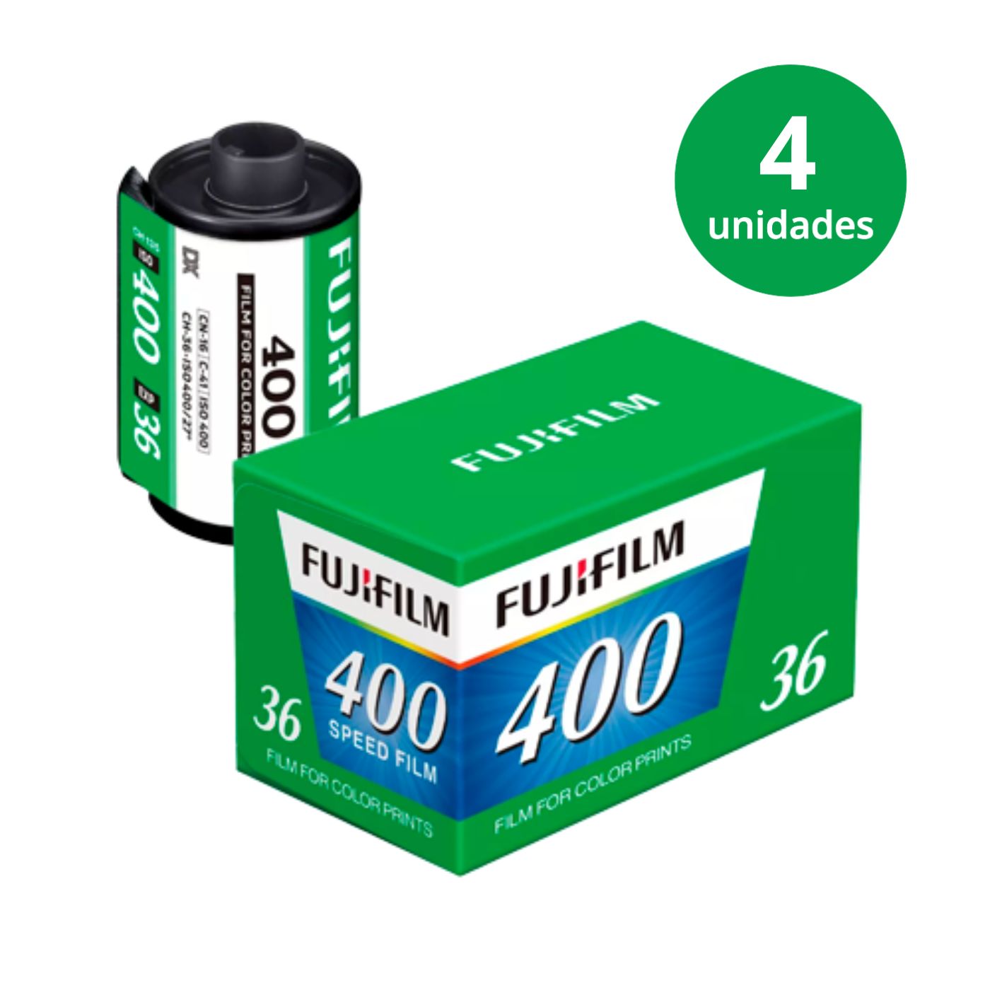 4 Filmes Negativos Fujifilm Fujicolor ISO 400 35mm