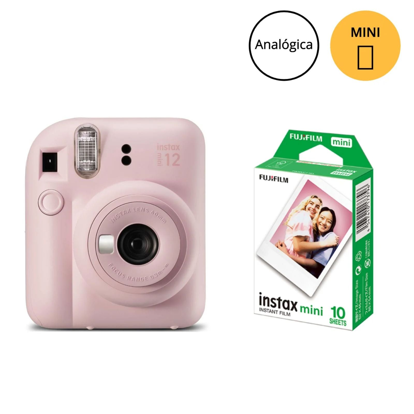 Combo Câmera Instantânea Fujifilm instax mini 12™ + Filme instax™ mini a sua escolha 10 fotos