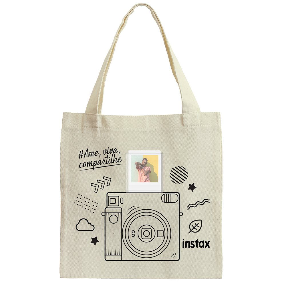 Combo de Filmes Fujifilm instax™ SQUARE Sunset com 30 Fotos + Ecobag instax Square
