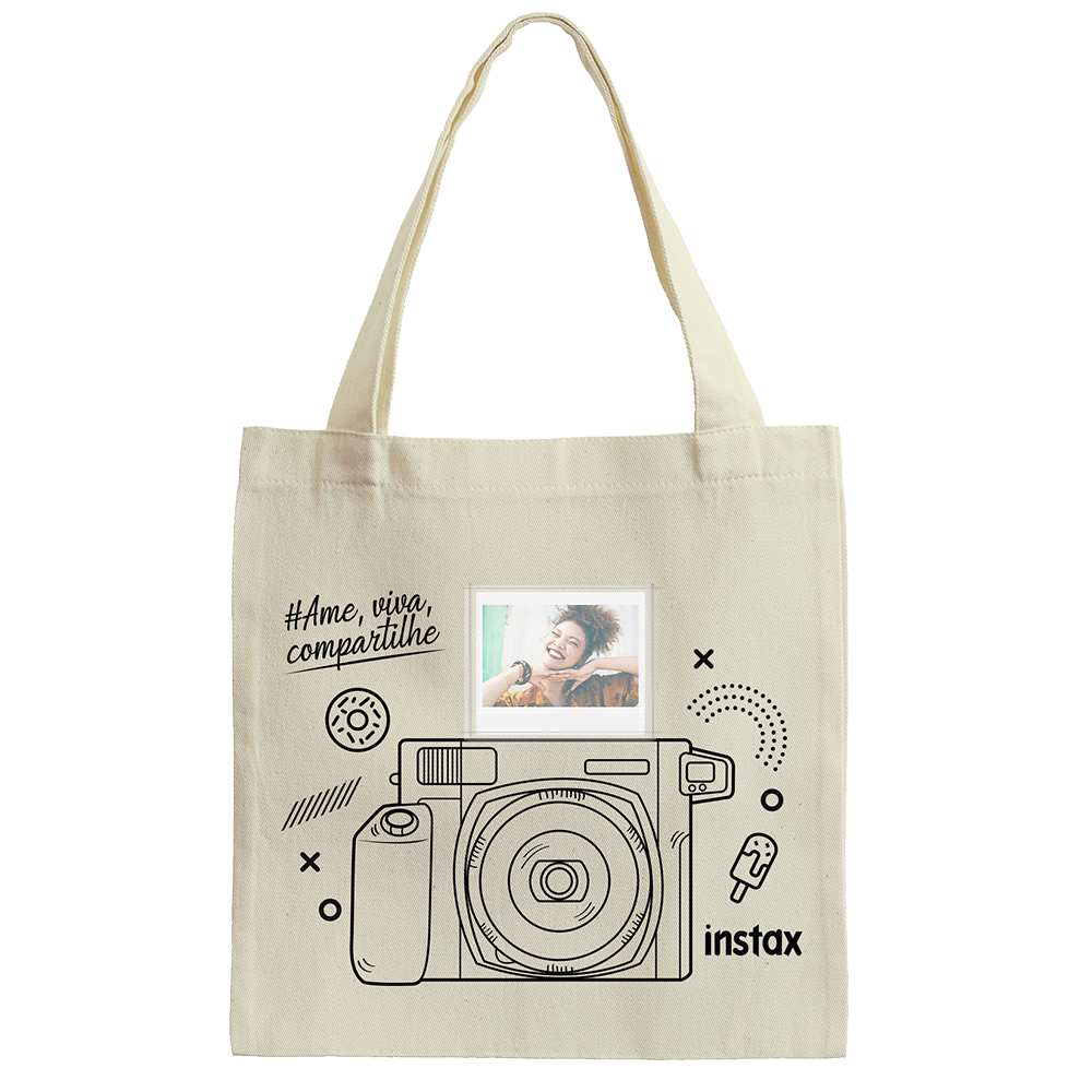 Combo de Filme Fujifilm Instax Wide com 20 Fotos + Ecobag Instax Wide