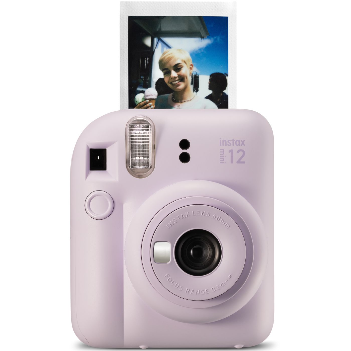 Câmera Instantânea Fujifilm instax mini 12™ Lilás + Pack 10 filmes Mermaid Tail + Bolsa Lilás Candy