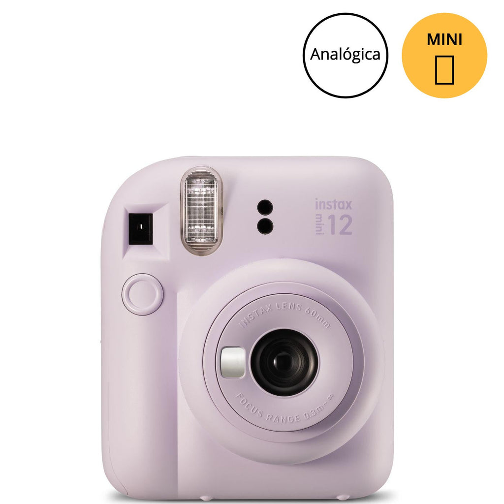 Câmera Instantânea Fujifilm instax mini 12™ Lilás + Pack 10 filmes Mermaid Tail + Bolsa Lilás Candy