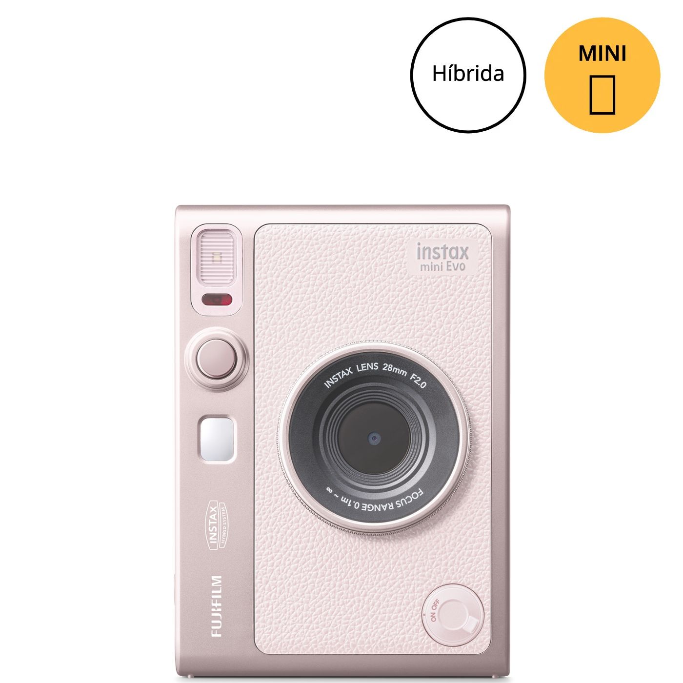 Câmera e Impressora para Smartphone Fujifilm instax mini Evo Gentle Rose