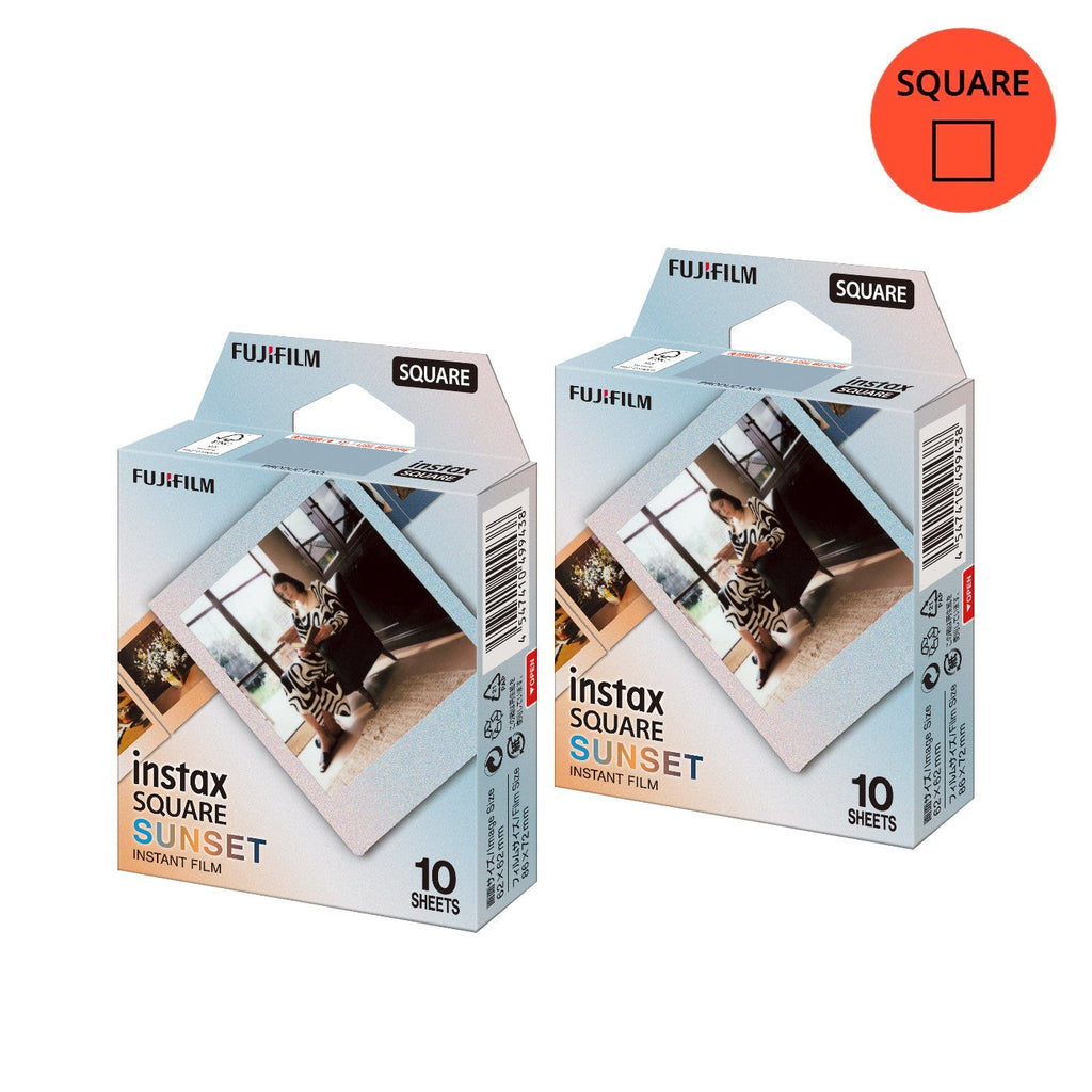 Combo de Filmes Fujifilm instax™ SQUARE Sunset com 20 Fotos