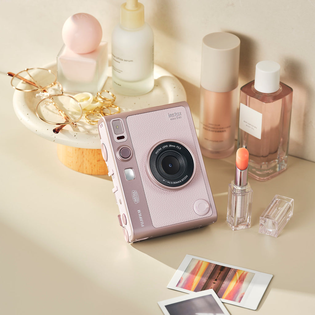 Câmera e Impressora para Smartphone Fujifilm instax mini Evo Gentle Rose
